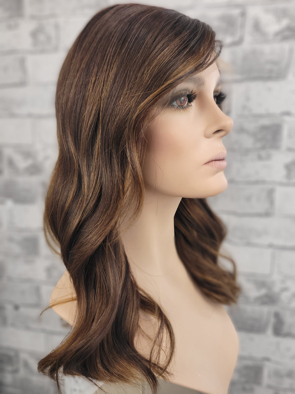 18" Lux Lace '24 Wig - Dark Caramel (XS) - FLOX HAIR