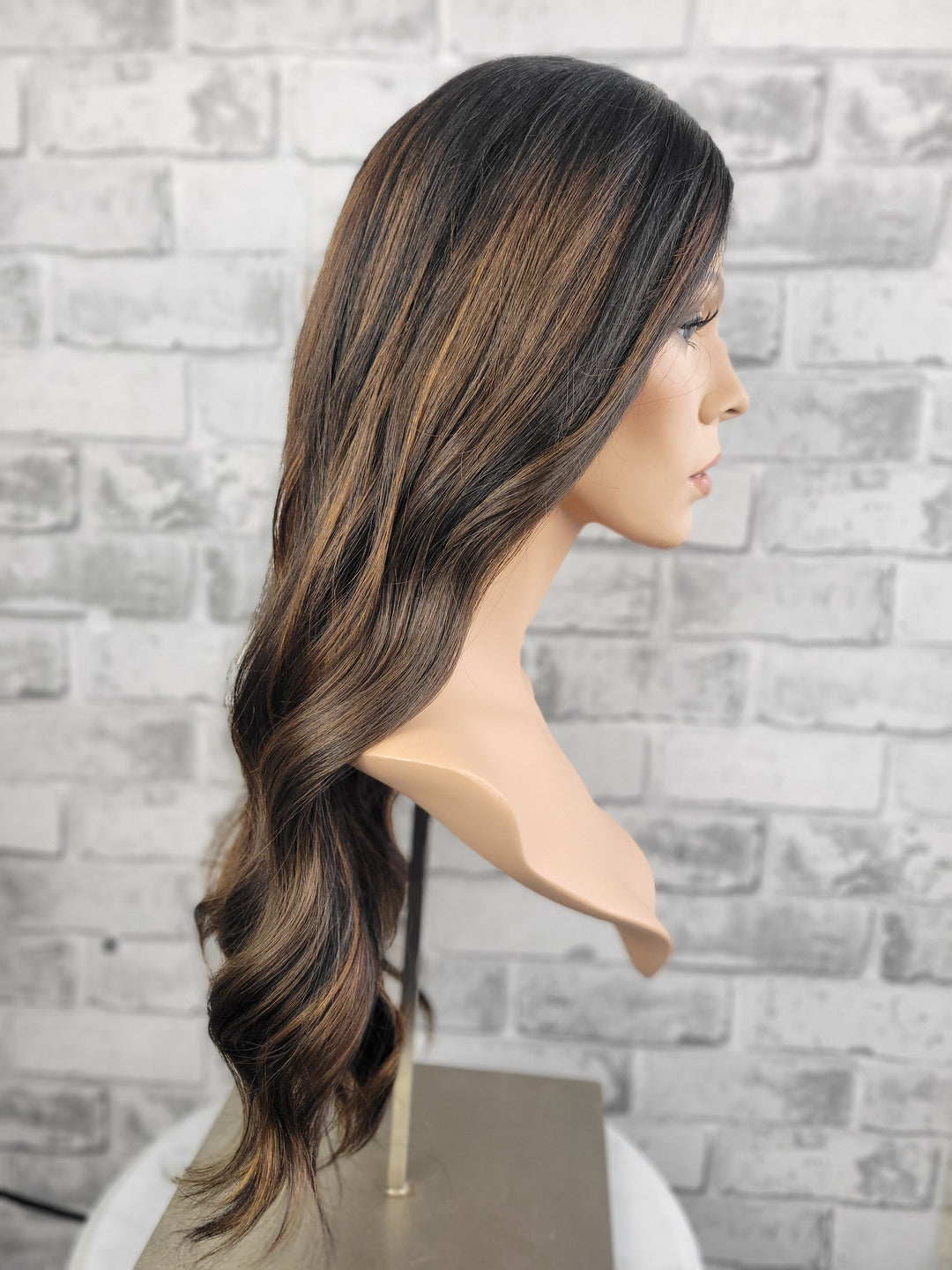 24" Lux Lace Wig SAMPLE SALE - Midnight Toffee (XS)