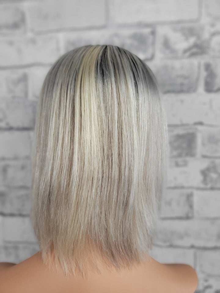 11" Closed Lace Topper - Platinum Ash (8x8)