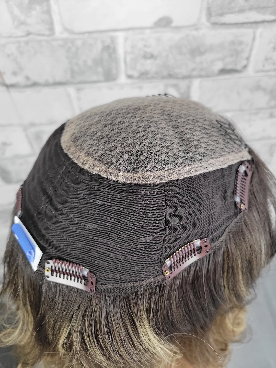 16" Closed Lace Topper - Dark Stone Wheat (8x8)