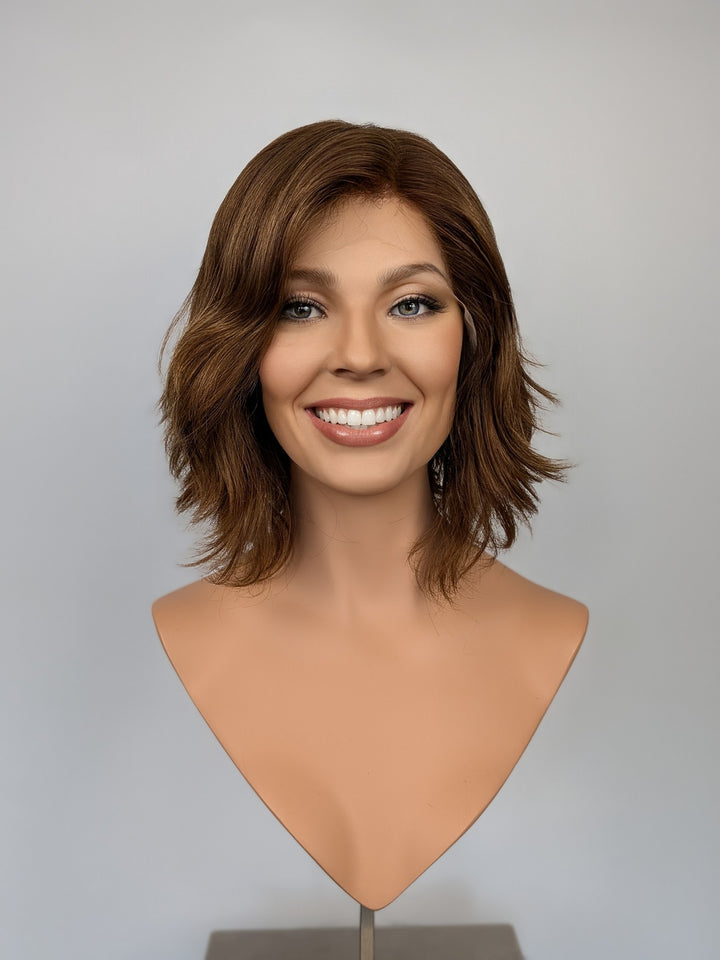 12" Lux Lace Wig Virgin Slavic -  Maple Brown (M)
