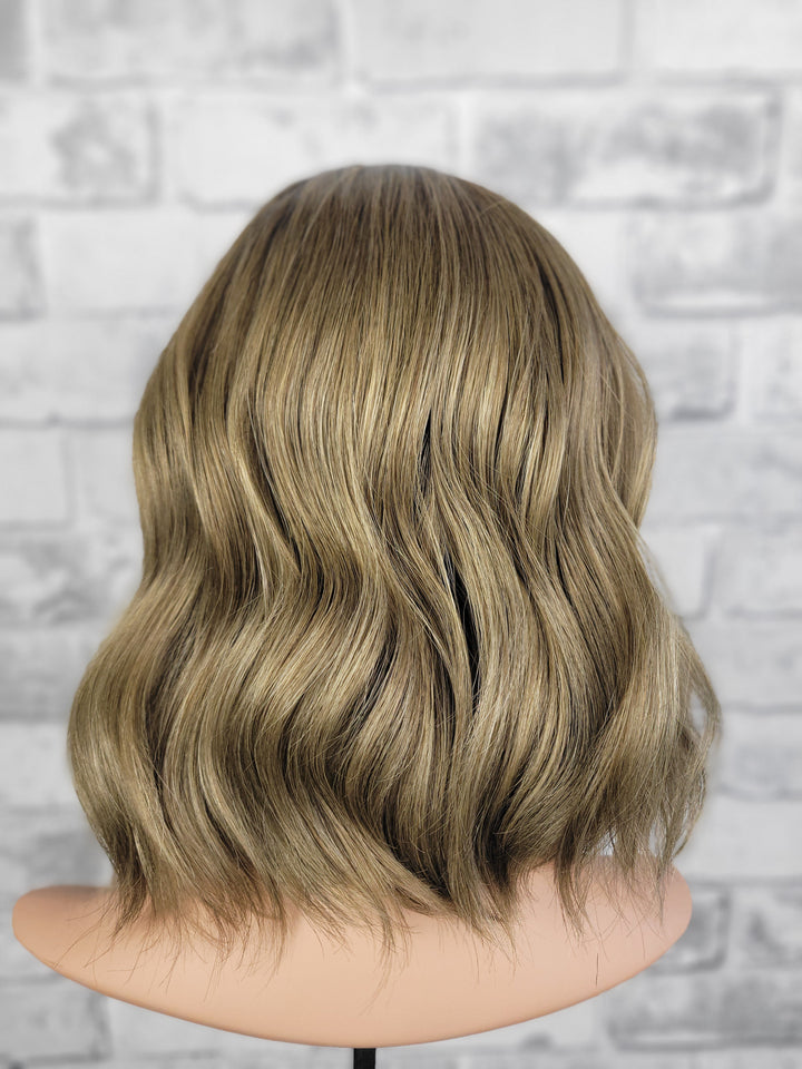 14" Silk Top/ Lace Front Wig - Bright Tawny Brown  (M)