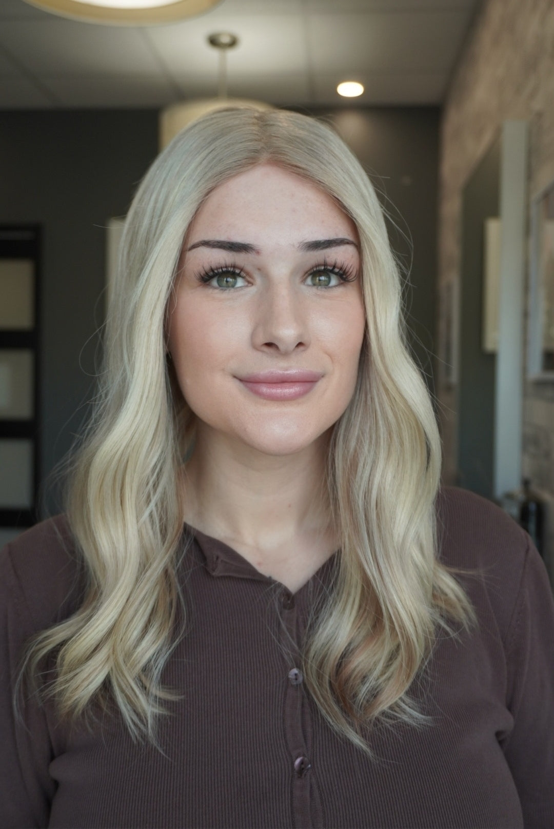 18" Closed Lace Topper - Toasted Shortbread Blonde (8x8)