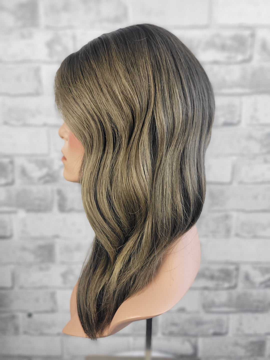 16" Closed Lace Topper - Mocha Mousse  (8x8)