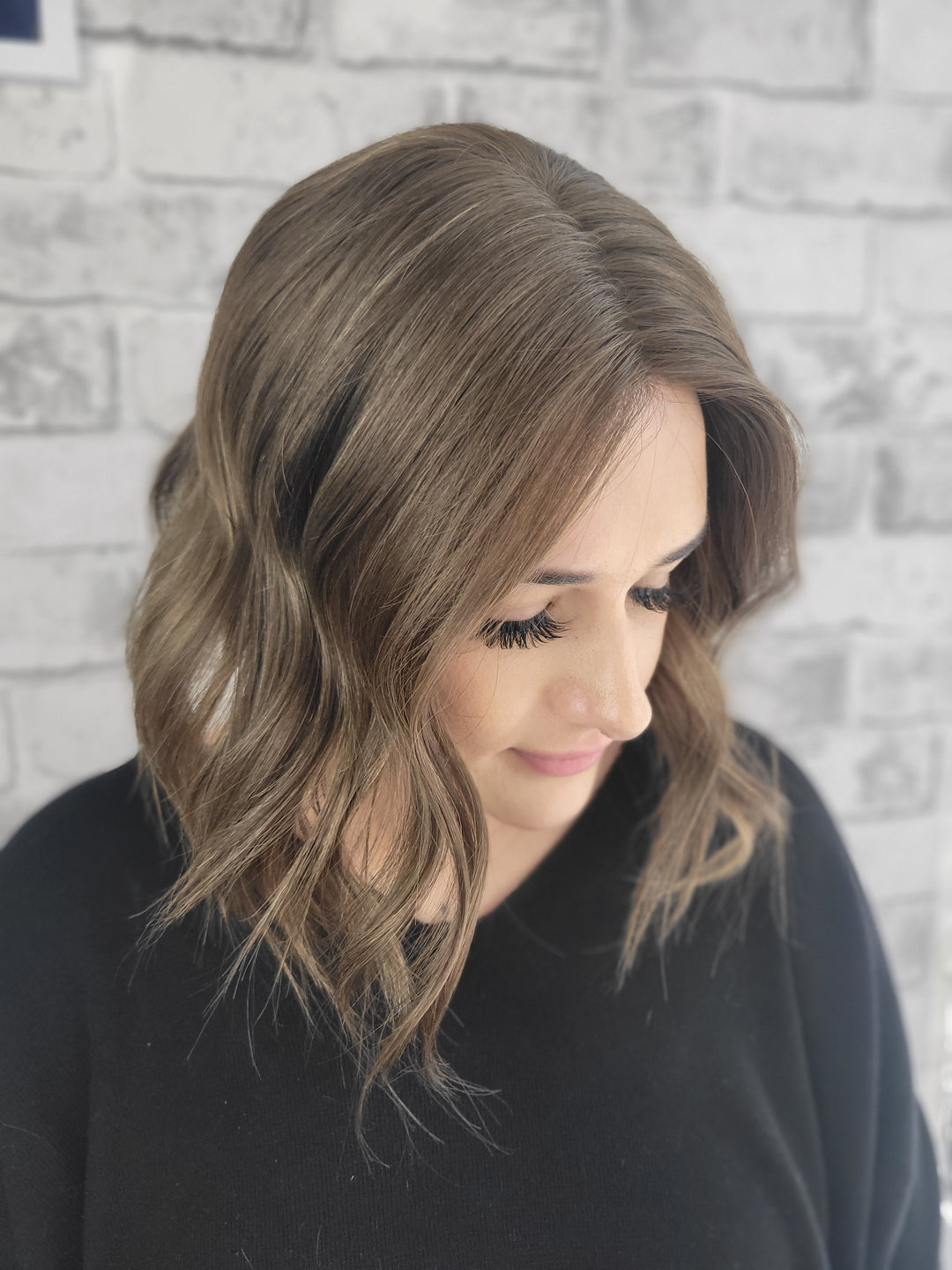 12" Closed Lace Topper - Espresso (8x8)