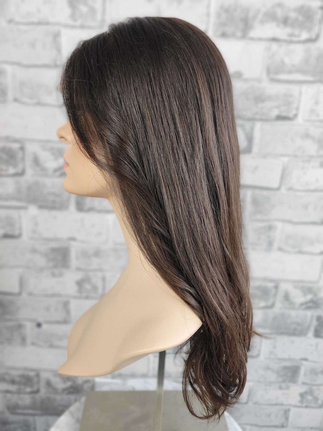 19" Lux Lace Wig Virgin Slavic - Darkest Brown Wave (M)