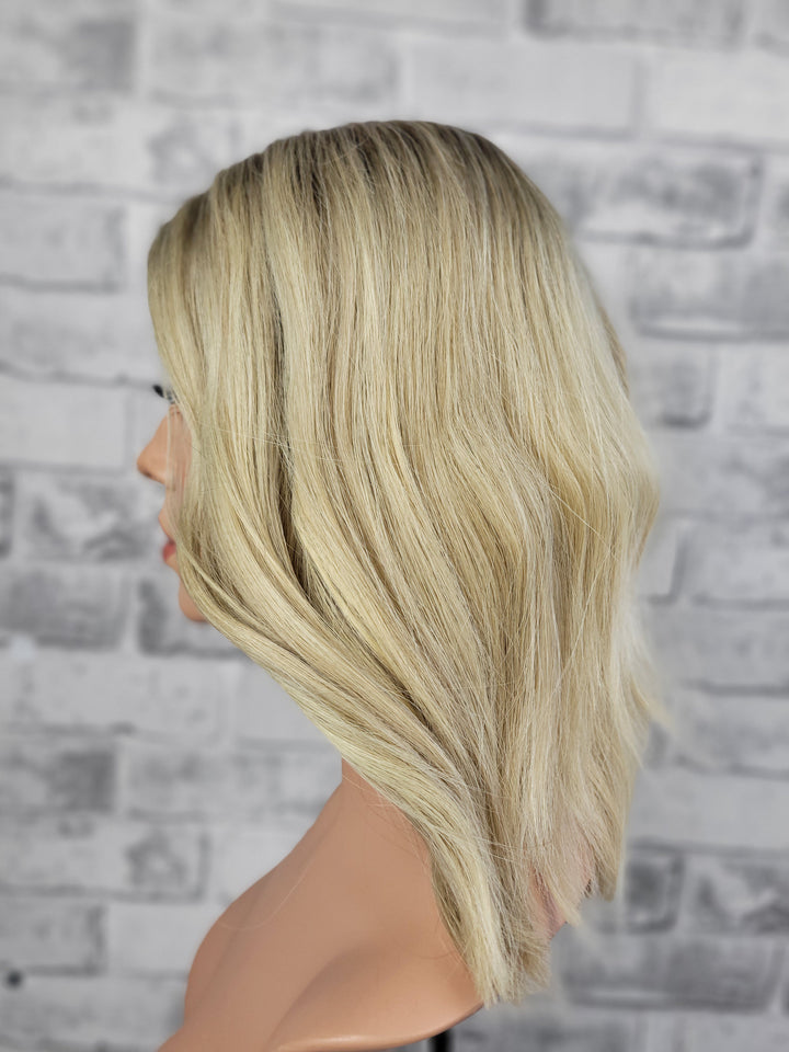 15" Lux Lace Wig - Riverstone Blonde (XS)