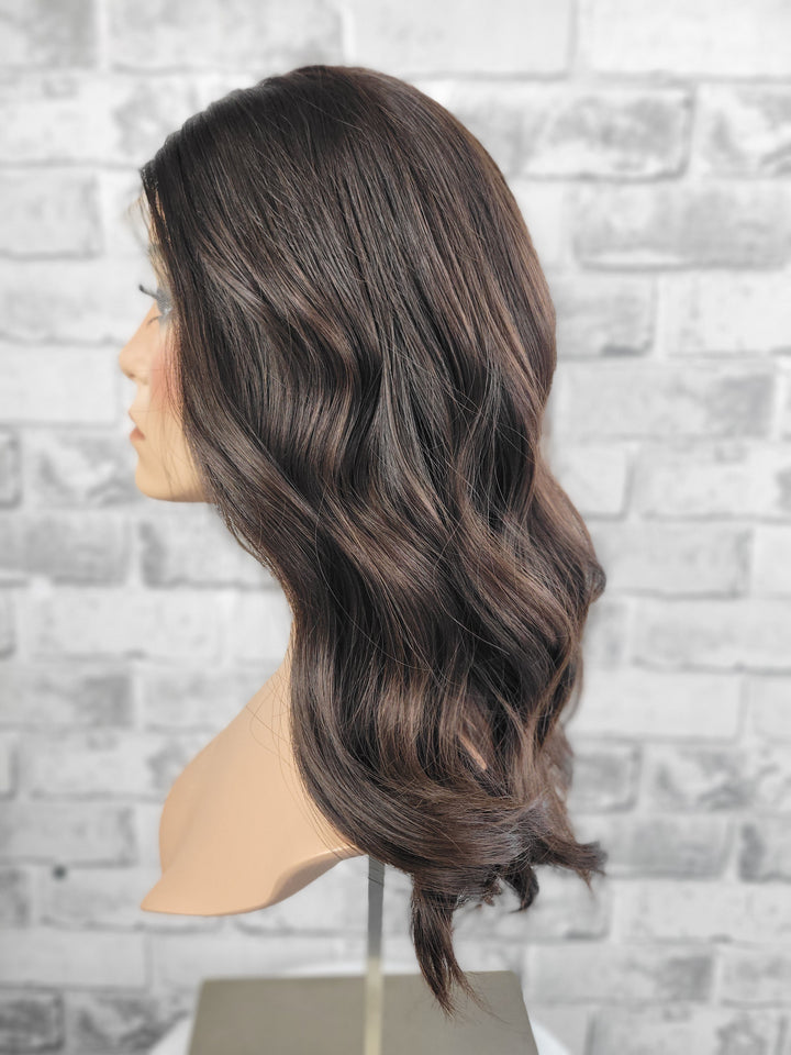 18" Lux Lace Wig - Darkest Brown (M)