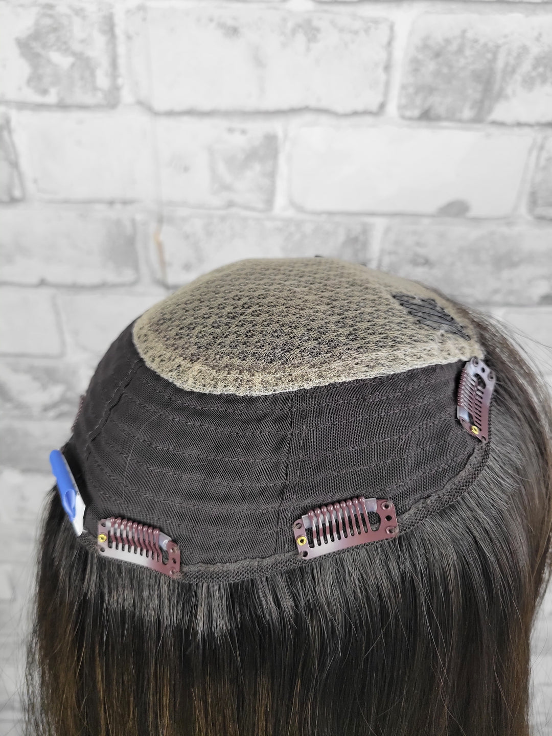 17" Closed Lace Topper - Warm Dark Onyx (8x8)