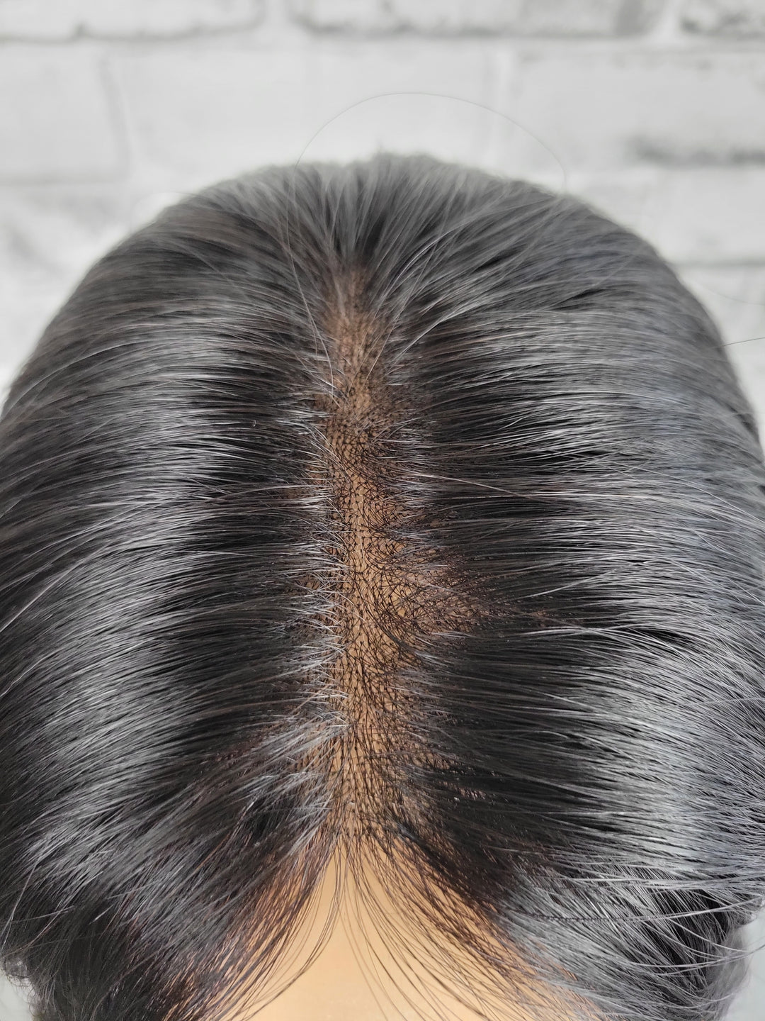 16" Closed Lace Topper - Natural Black (8x8)