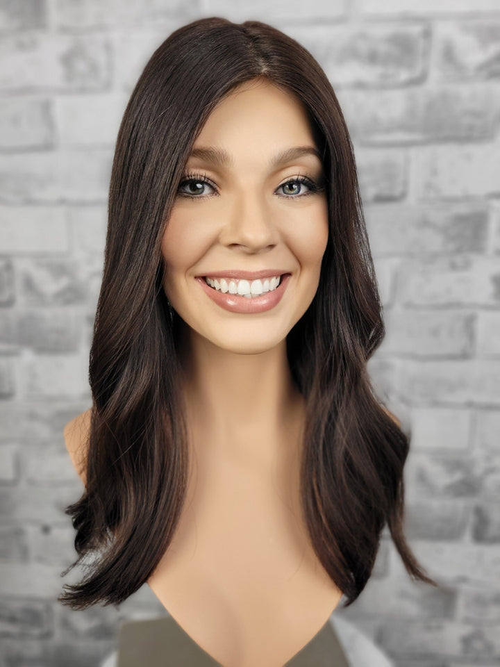 18" Silk Top Topper - Darkest Brown (8x8)