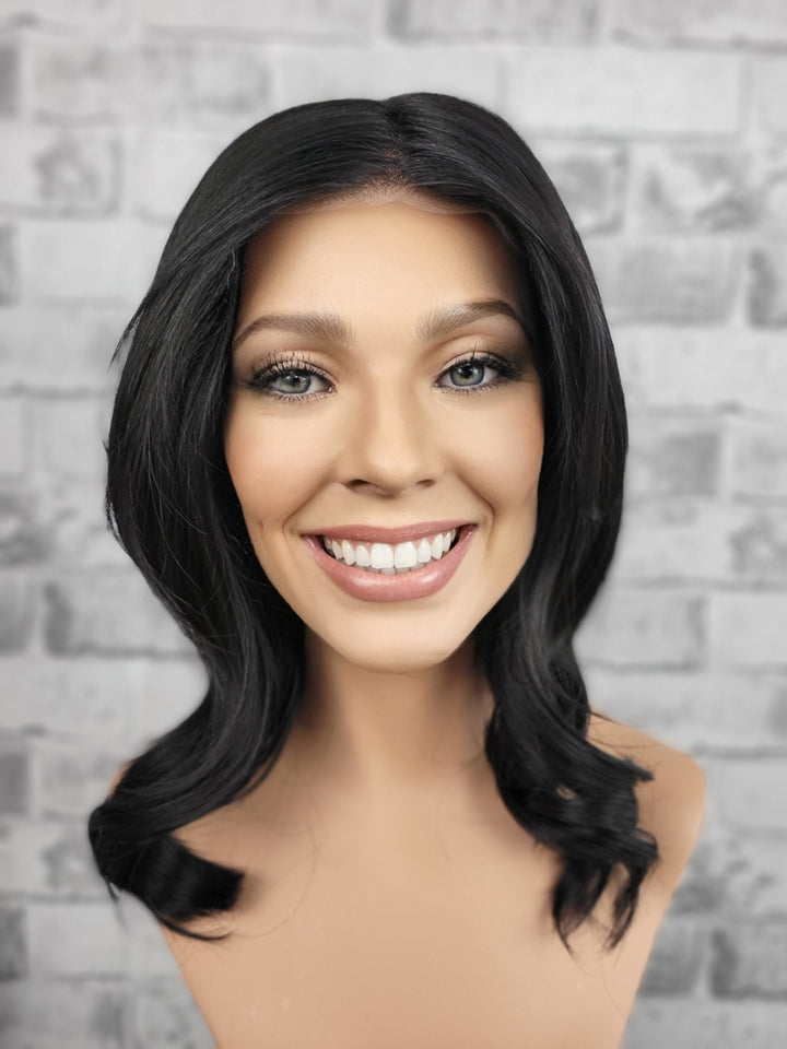 17" Synthetic Mono Top Wig - MBLA10/25-6 (S/M)