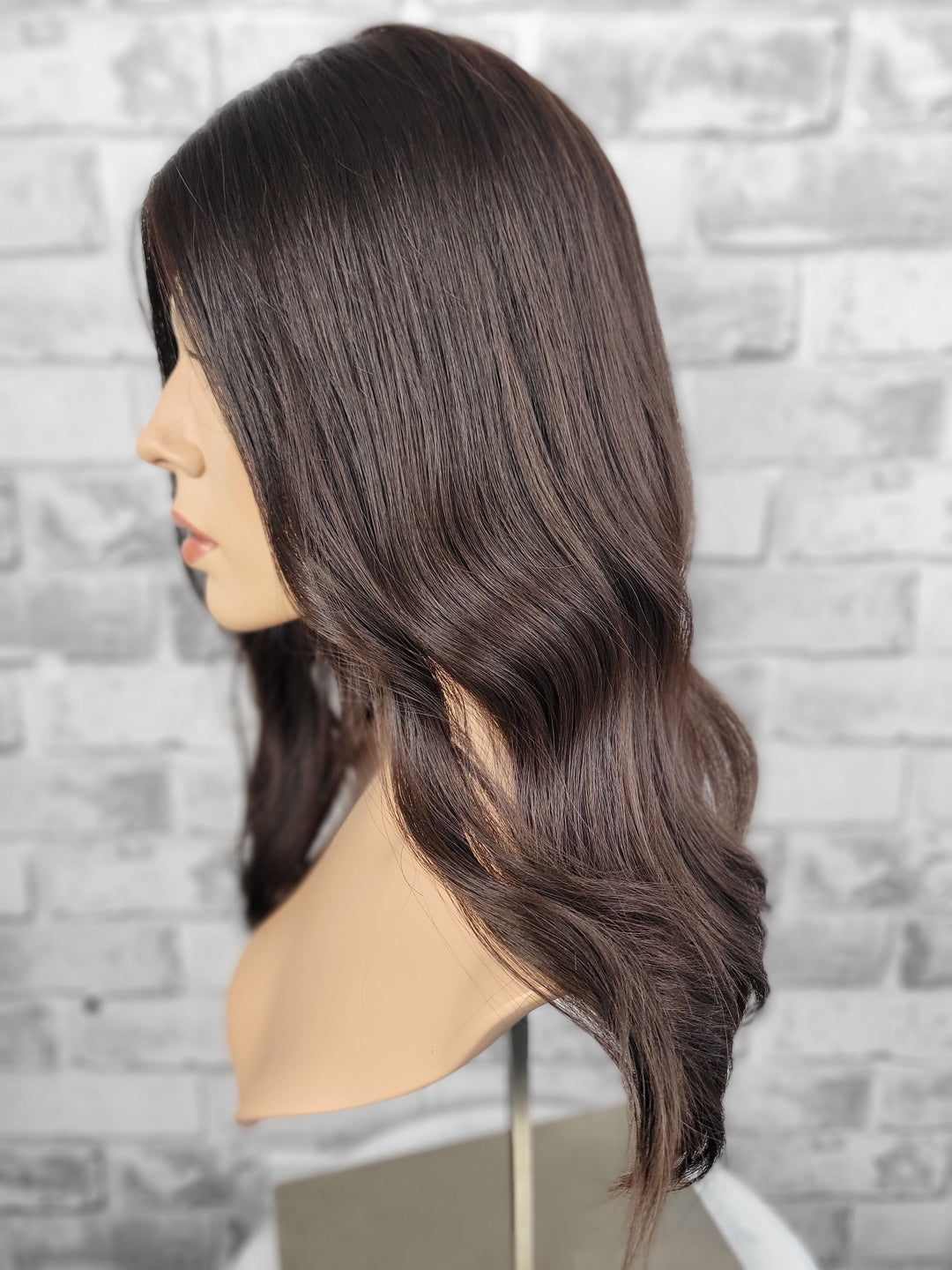 18" Silk Top Topper - Darkest Brown (8x8)