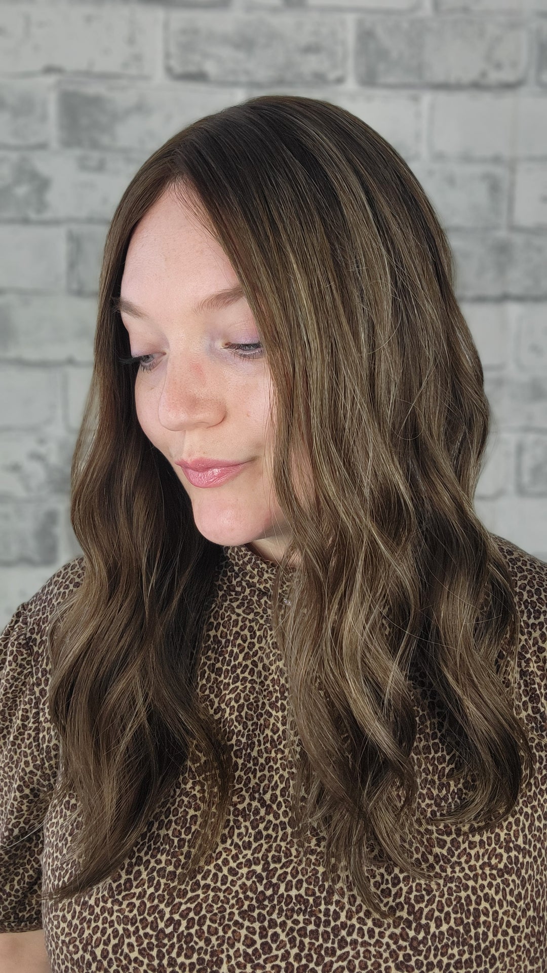 18" Closed Lace Topper - Toasted Toffee (8x8)