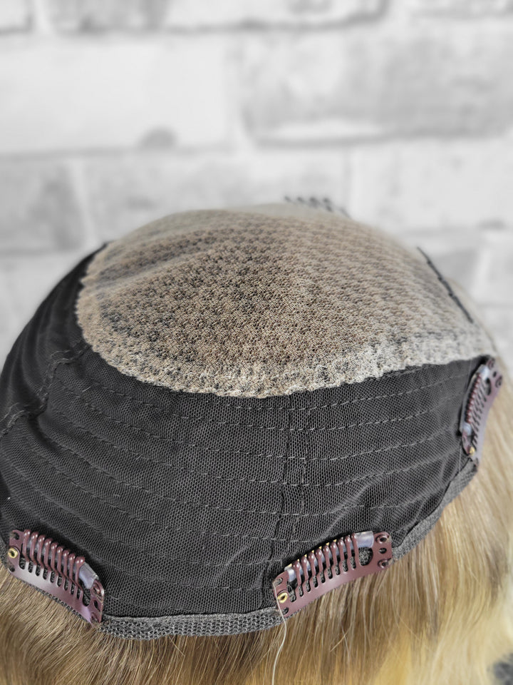 14" Closed Lace Topper - Icy Ash (8x8)