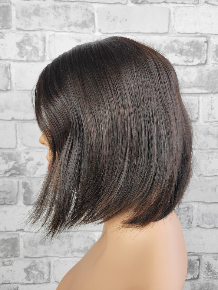 12" Closed Lace Topper - Darkest Brown (8x8)