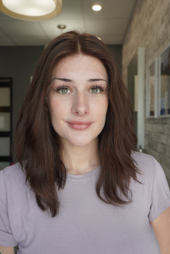 15" Lux Lace Wig Virgin Slavic -  Chocolate (M)