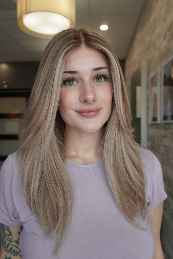 18" Lux Lace Wig - Champagne Satin (M)