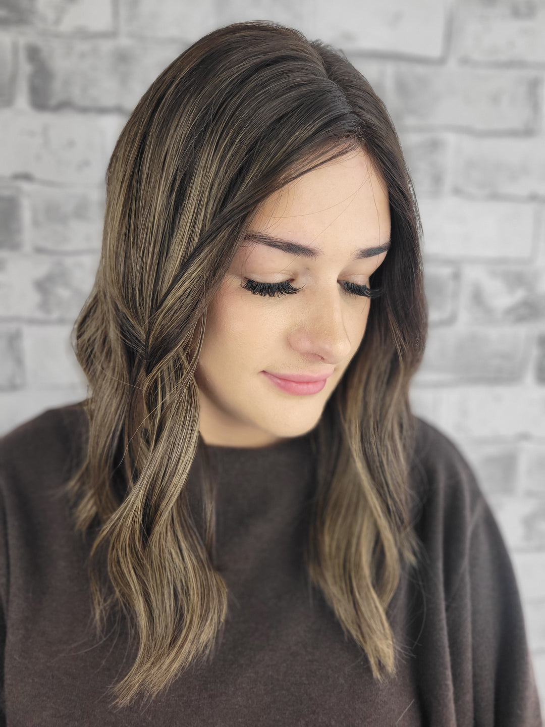 16" Closed Lace Topper - Iced Truffle  (8x8)