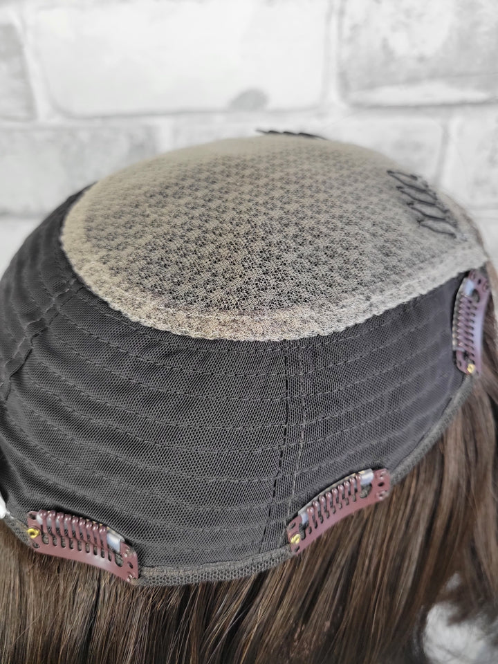 12" Closed Lace Topper - Darkest Brown (8x8)