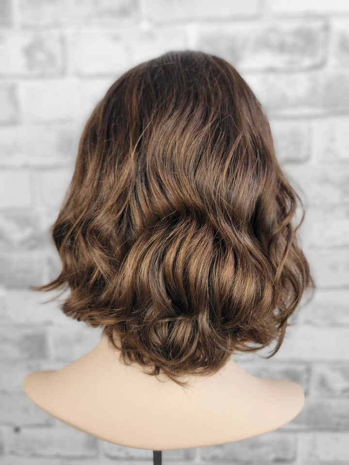 12" Lux Lace Wig Virgin Slavic -  Chocolate Wave (M)