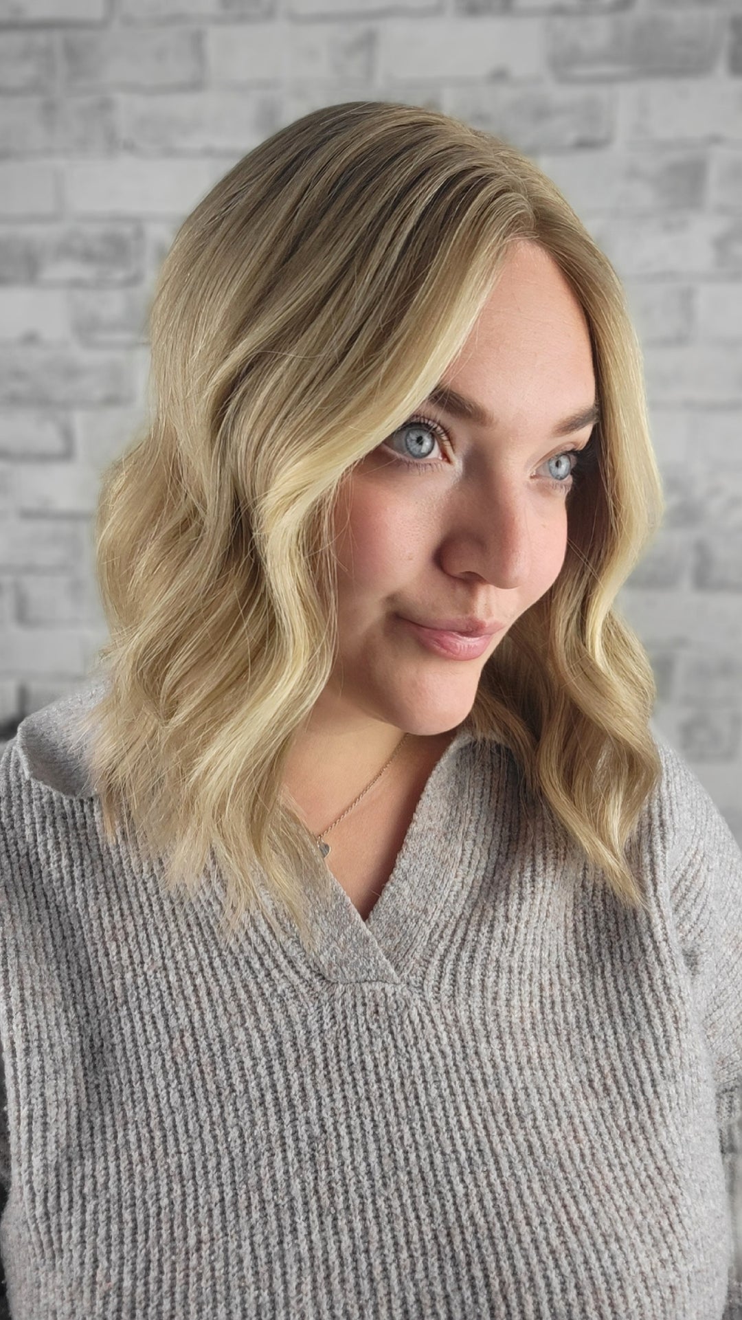 14" Closed Lace Topper - Golden Oak (8x8)