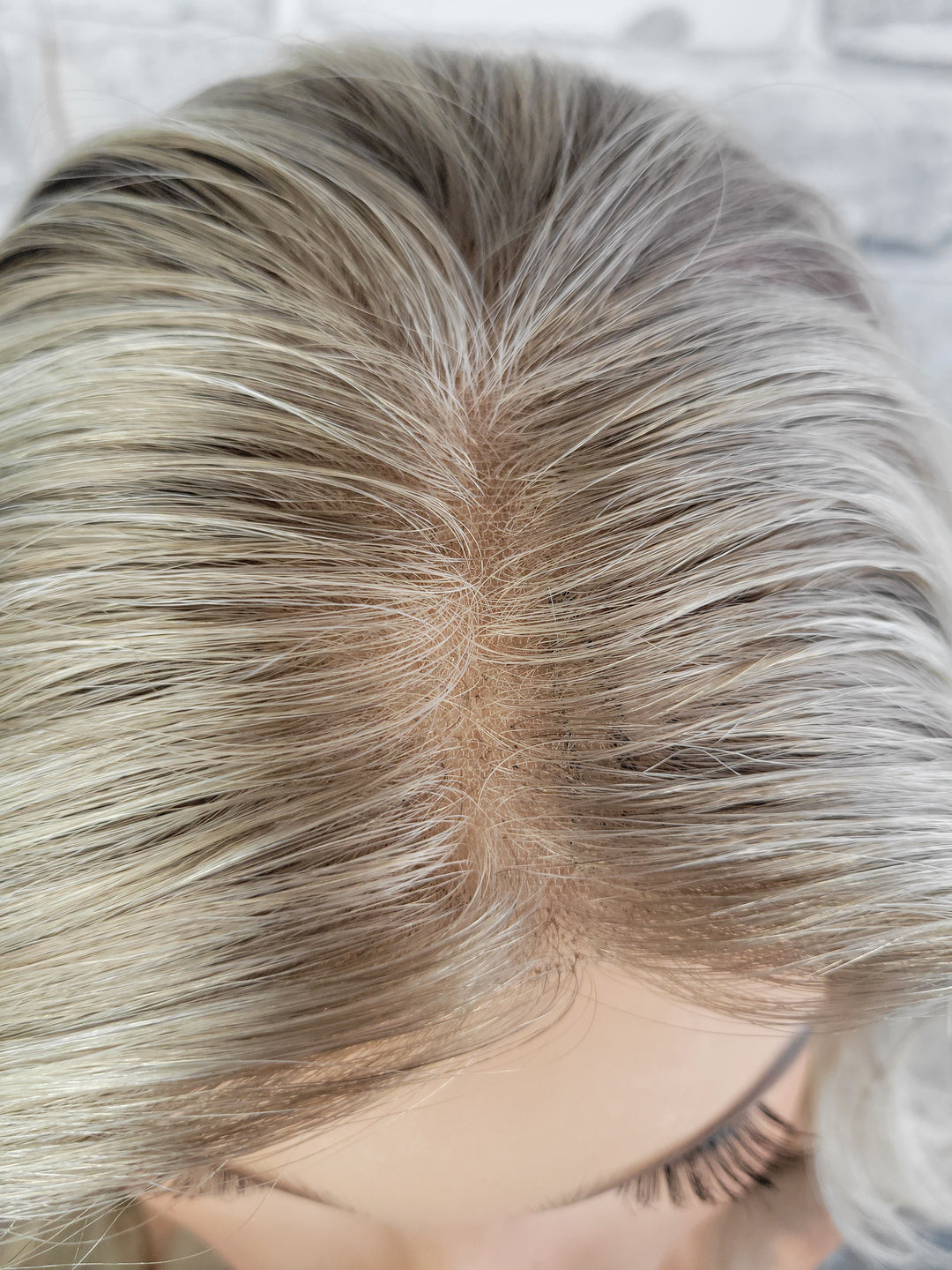 18" Closed Lace Topper - Toasted Shortbread Blonde (8x8)