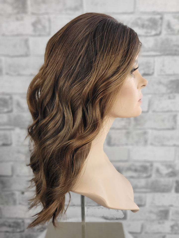 18" Lux Lace Wig - Bronzed Chestnut (S)