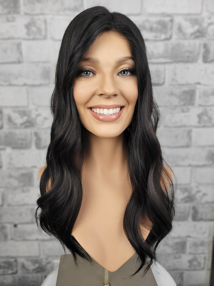 20" Closed Lace Topper - Natural Black (8x8)