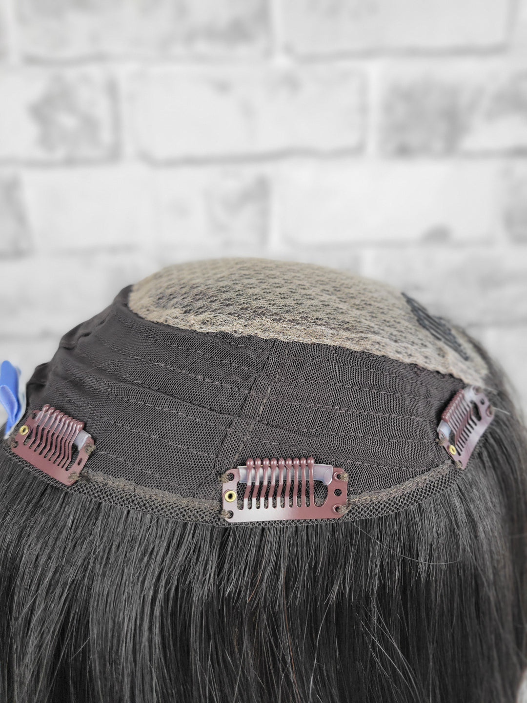 18" Closed Lace Topper - Natural Black (8x8)