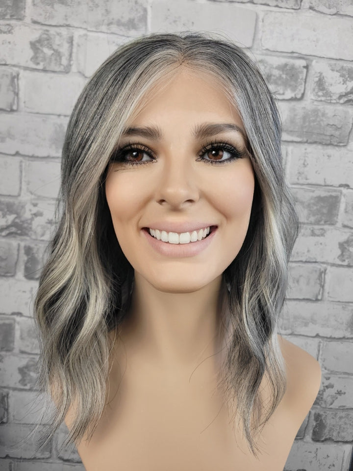 15" Lux Lace Wig - Salt'n'Pepper Shadow (S)