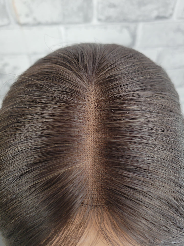 16" Closed Lace Topper - Driftwood Bronde (8x8)