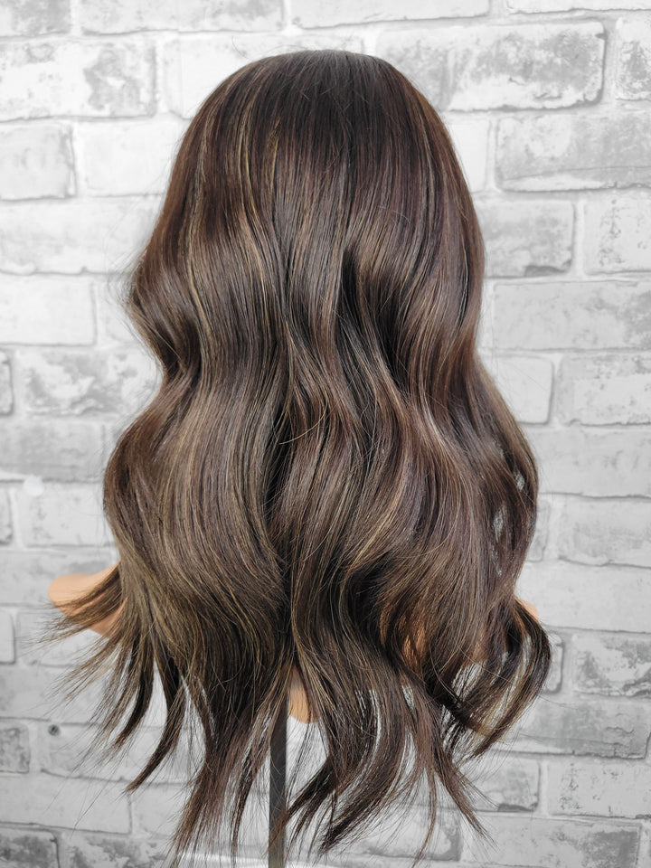 16" Closed Lace Topper - Goldstone (8x8)