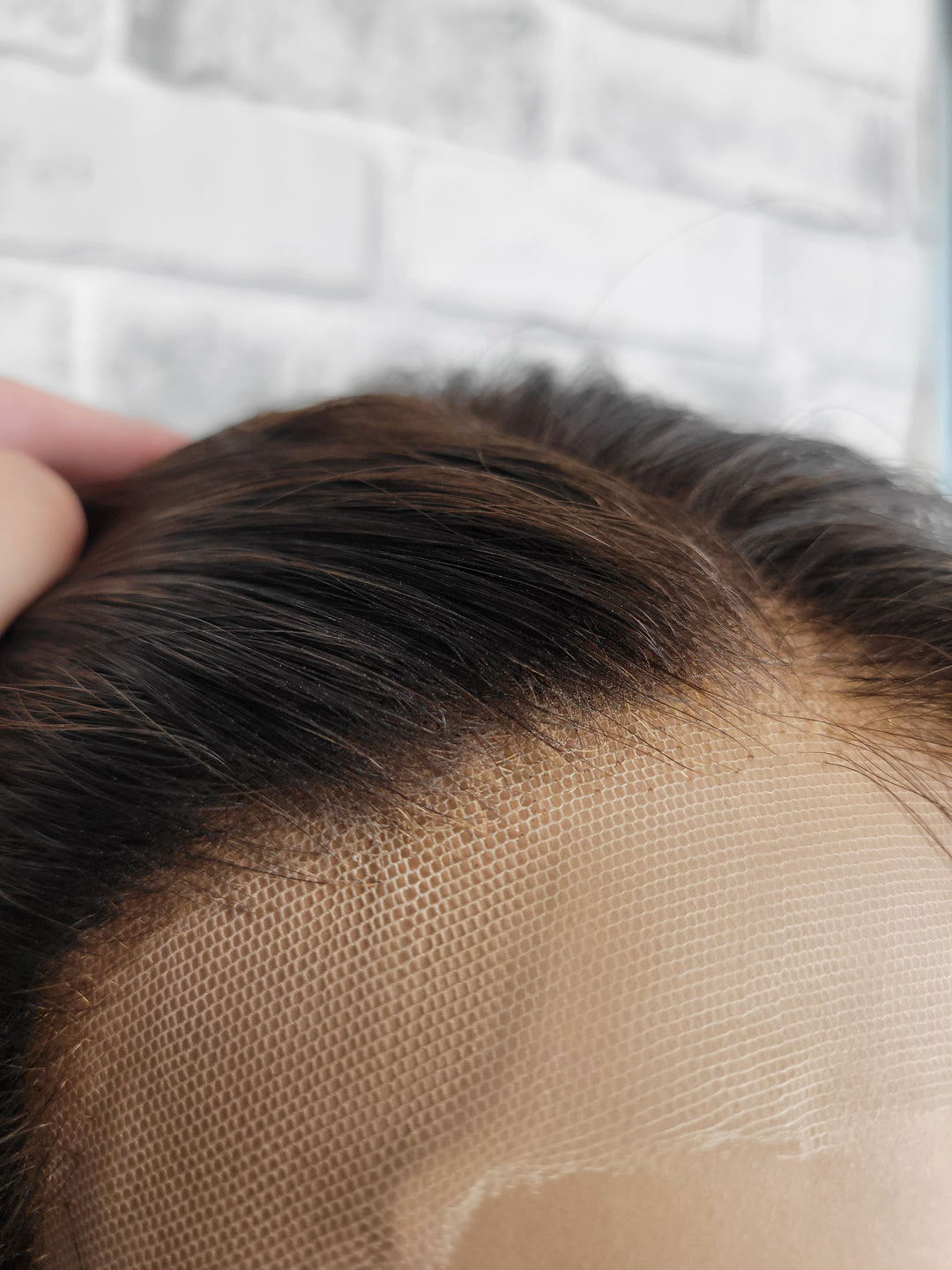 18" Lux Lace Wig Virgin Slavic - Darkest Brown (M)