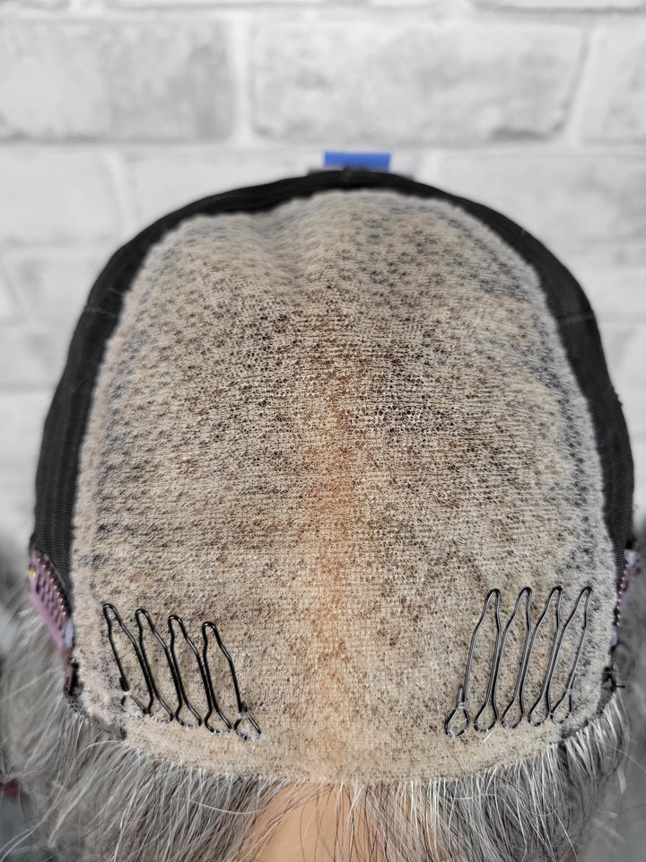 12" Closed Lace Topper - Salt 'n' Pepper Shadow (8x8)