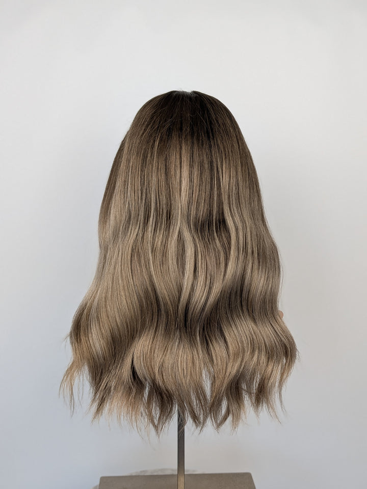 18" Lux Lace Wig - Shadowed Sterling Blonde (M)
