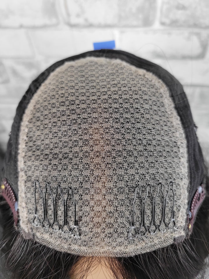 16" Closed Lace Topper - Darkest Brown (8x8)