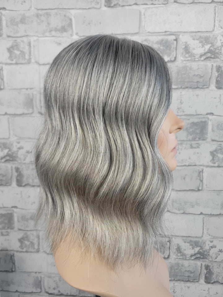 14" Closed Lace Topper - Salt 'n' Pepper (6x6)