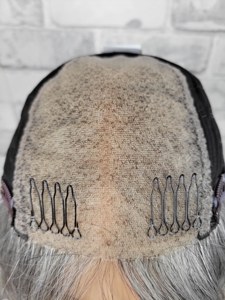 12" Closed Lace Topper - Salt 'n' Pepper (8x8)