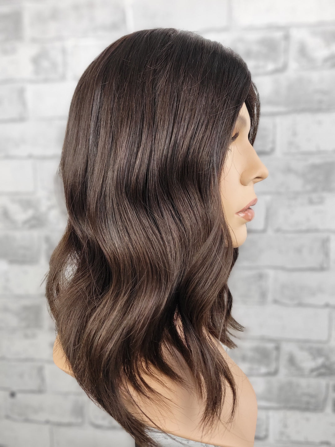16" Closed Lace Topper - Darkest Brown (8x8)