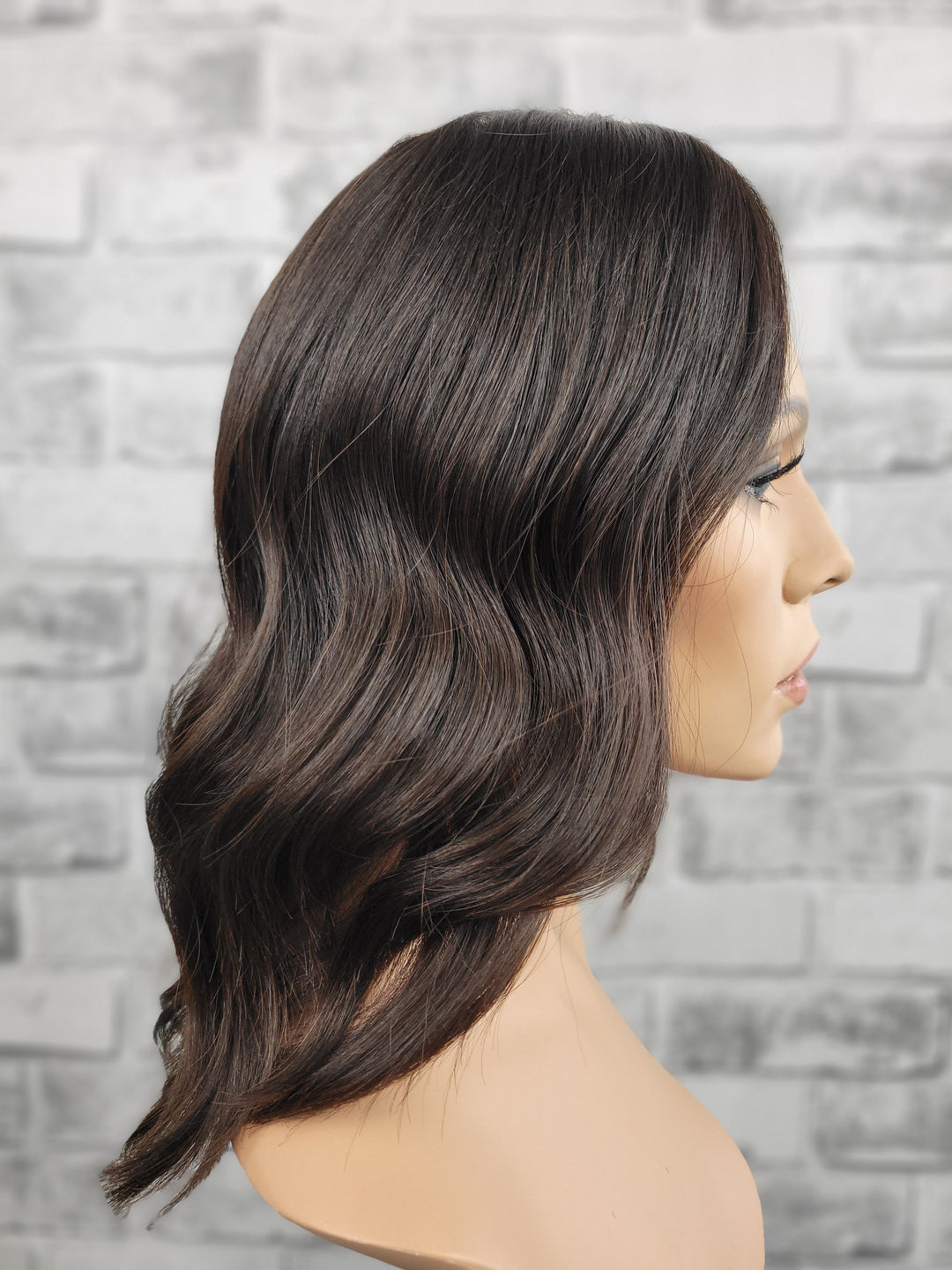 15" Closed Lace Topper - Darkest Brown (8x8)