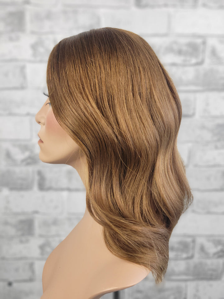 15" Closed Lace Topper -  Copper Melt (8x8)