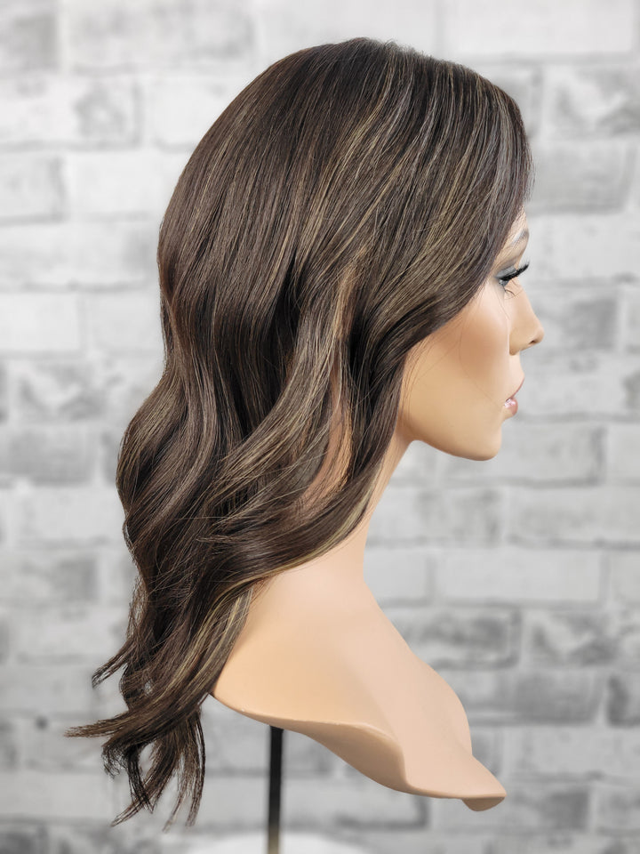 16" Closed Lace Topper - Goldstone (8x8)