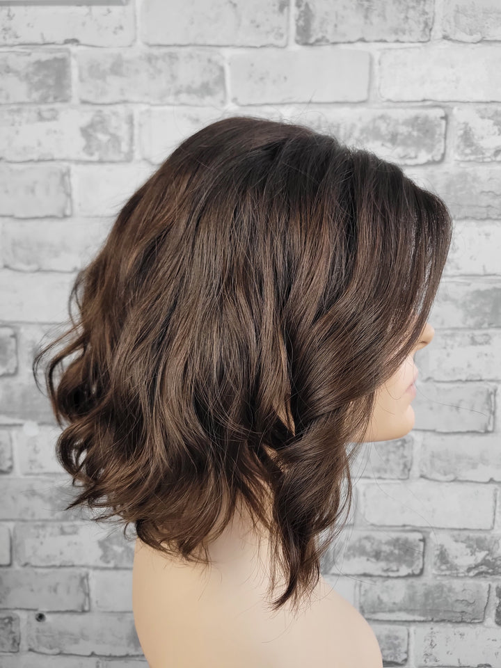 13" Lux Lace Wig Virgin Slavic -  Chocolate Wave (M)