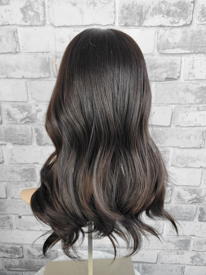 16" Closed Lace Topper - Darkest Brown (8x8)