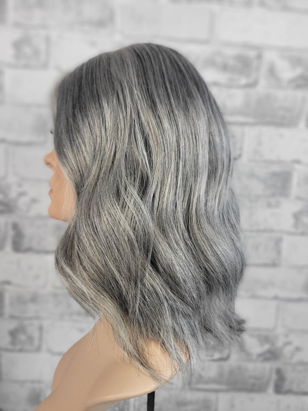 15" Lux Lace Wig - Salt'n'Pepper Shadow (S)