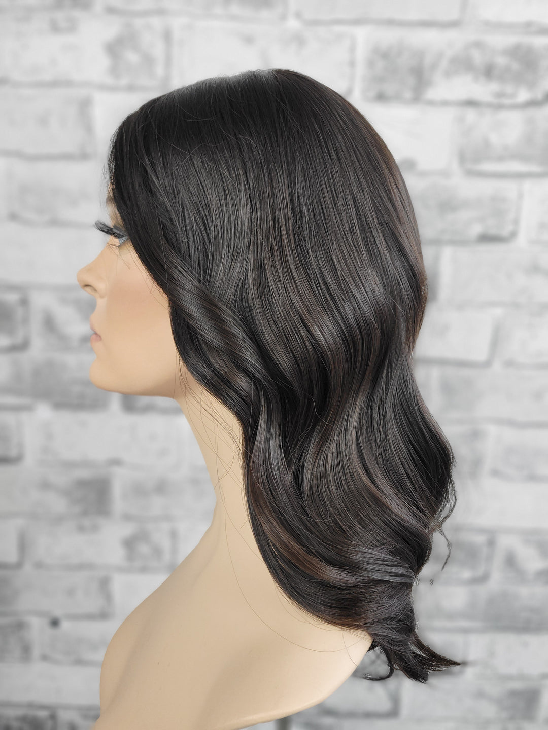 16" Closed Lace Topper - Darkest Brown (8x8)