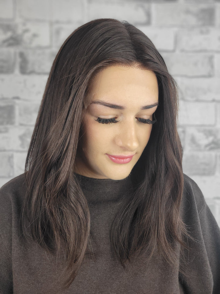 15" Lux Lace Wig - Darkest Brown (S)