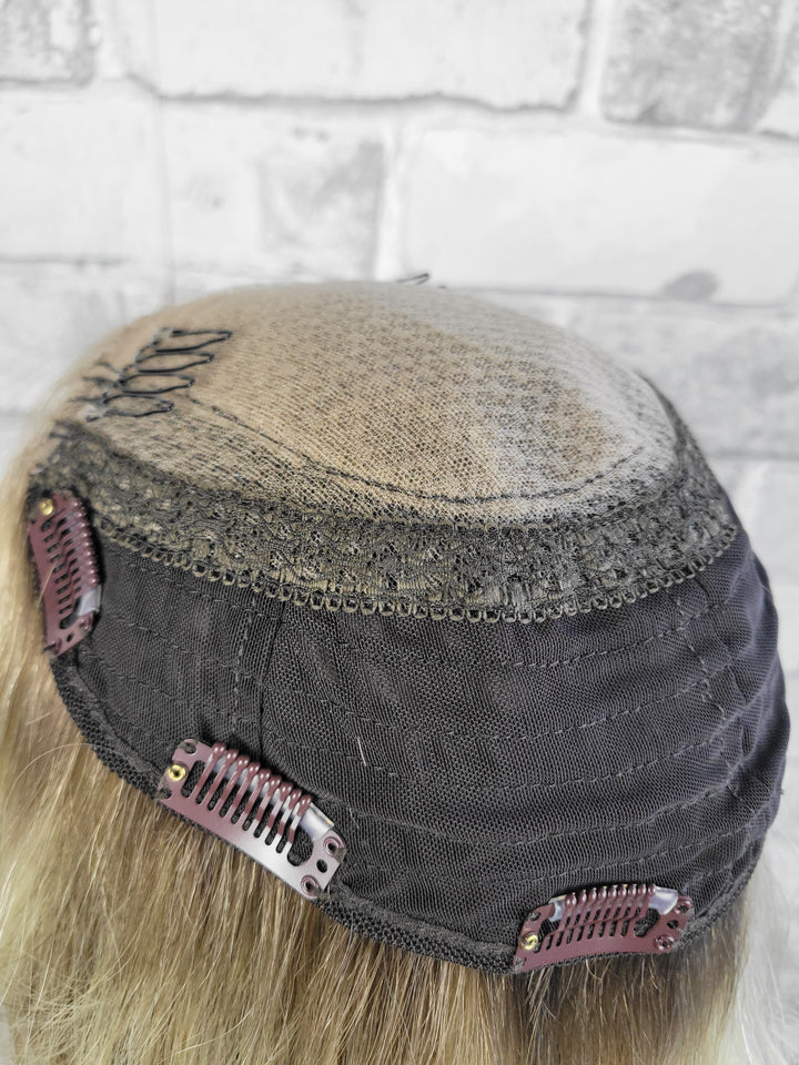 15" Redefined Silk Topper - Soft Cream Blonde (8x8)