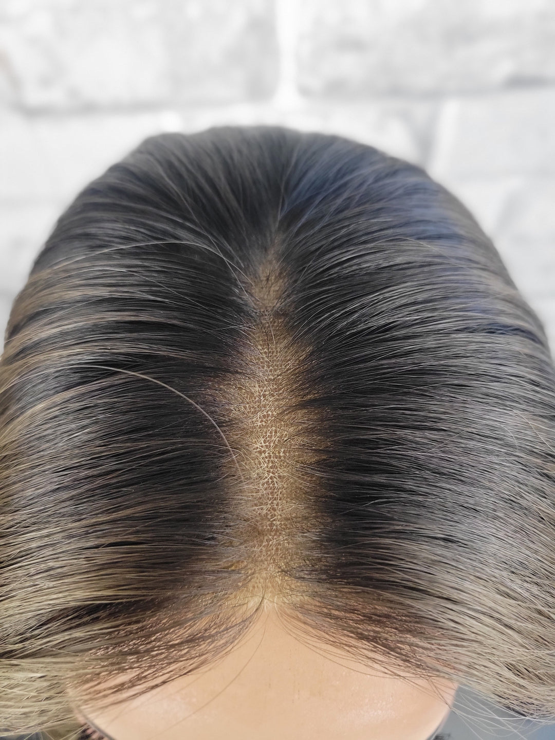 16" Closed Lace Topper - Mocha Mousse  (8x8)